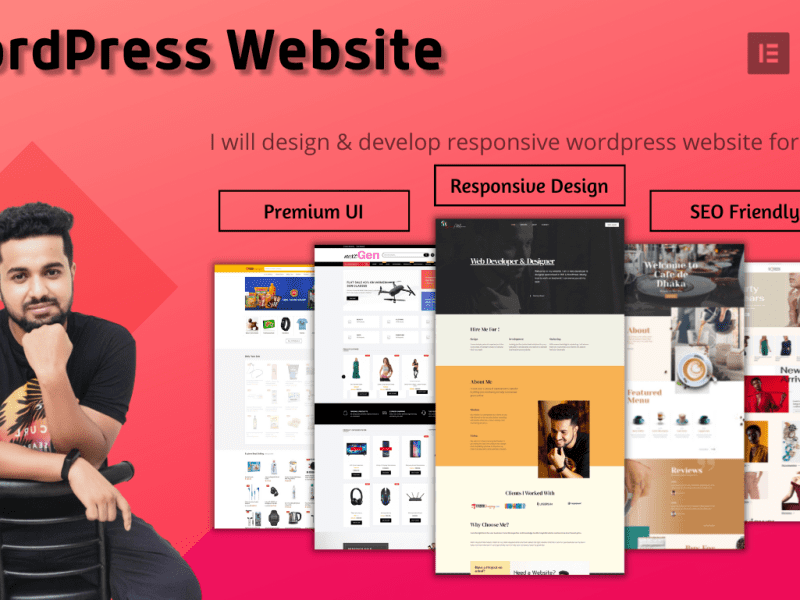 I can design and develop responsive wordpress website for you