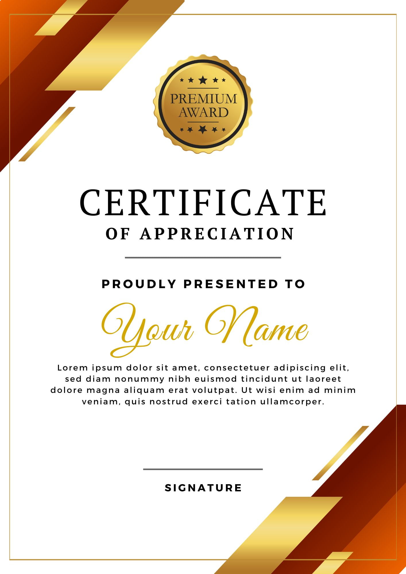 I will design award, diploma certificate only for you