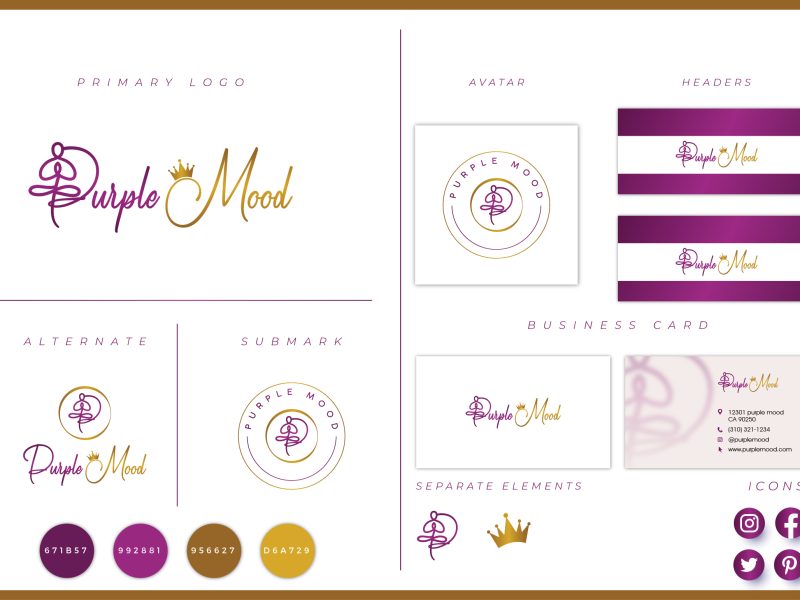 I will design a mini branding kit and fashion, Beauty and eye catching logo for you