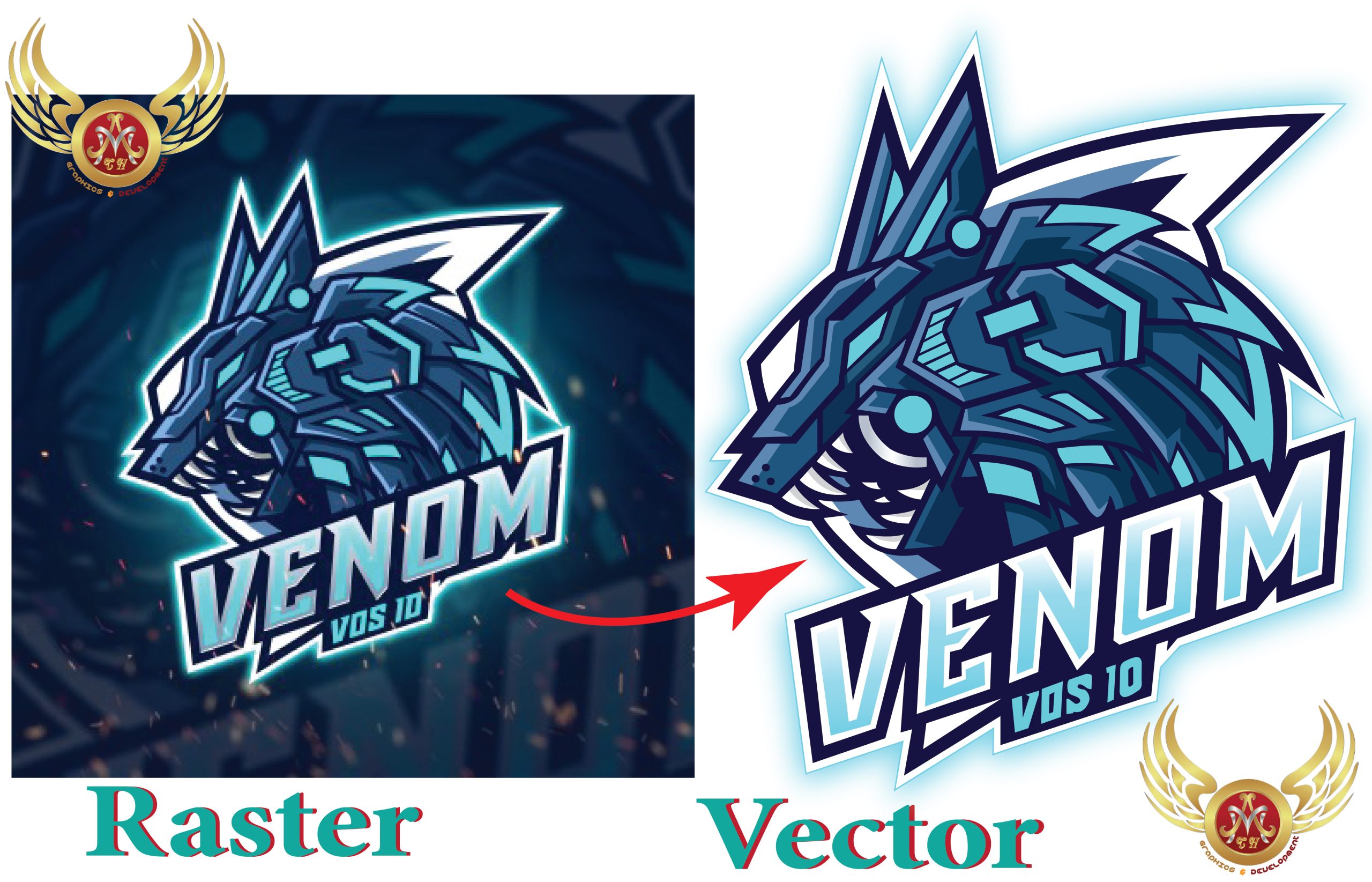 You will get manually vectorize your old logo, image, drawing in HD Quality.