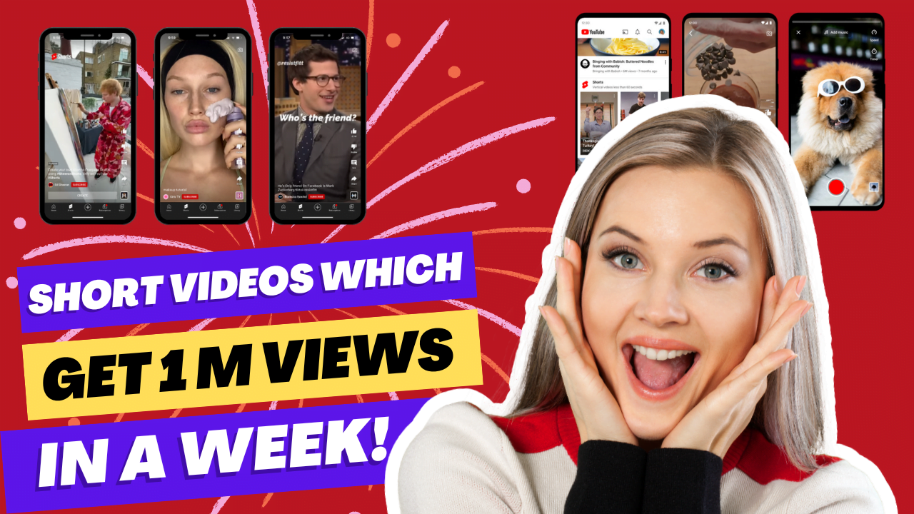 I will give 1000 Viral Youtube Shorts. Tiktok, Instagram & Facebook Reels