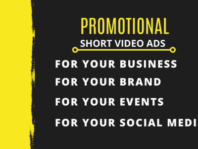 I will create promotional short video ads or short video ad