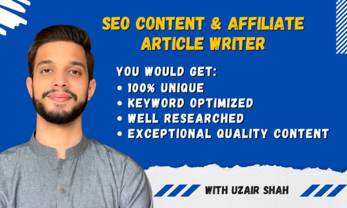 I will Write and rewrite unique seo articles, blog posts, and website contents