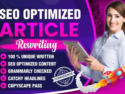 do SEO article writing, content writing for your blogs