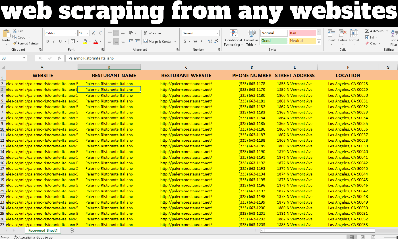 I will do web scraping from any website and find emails address for you