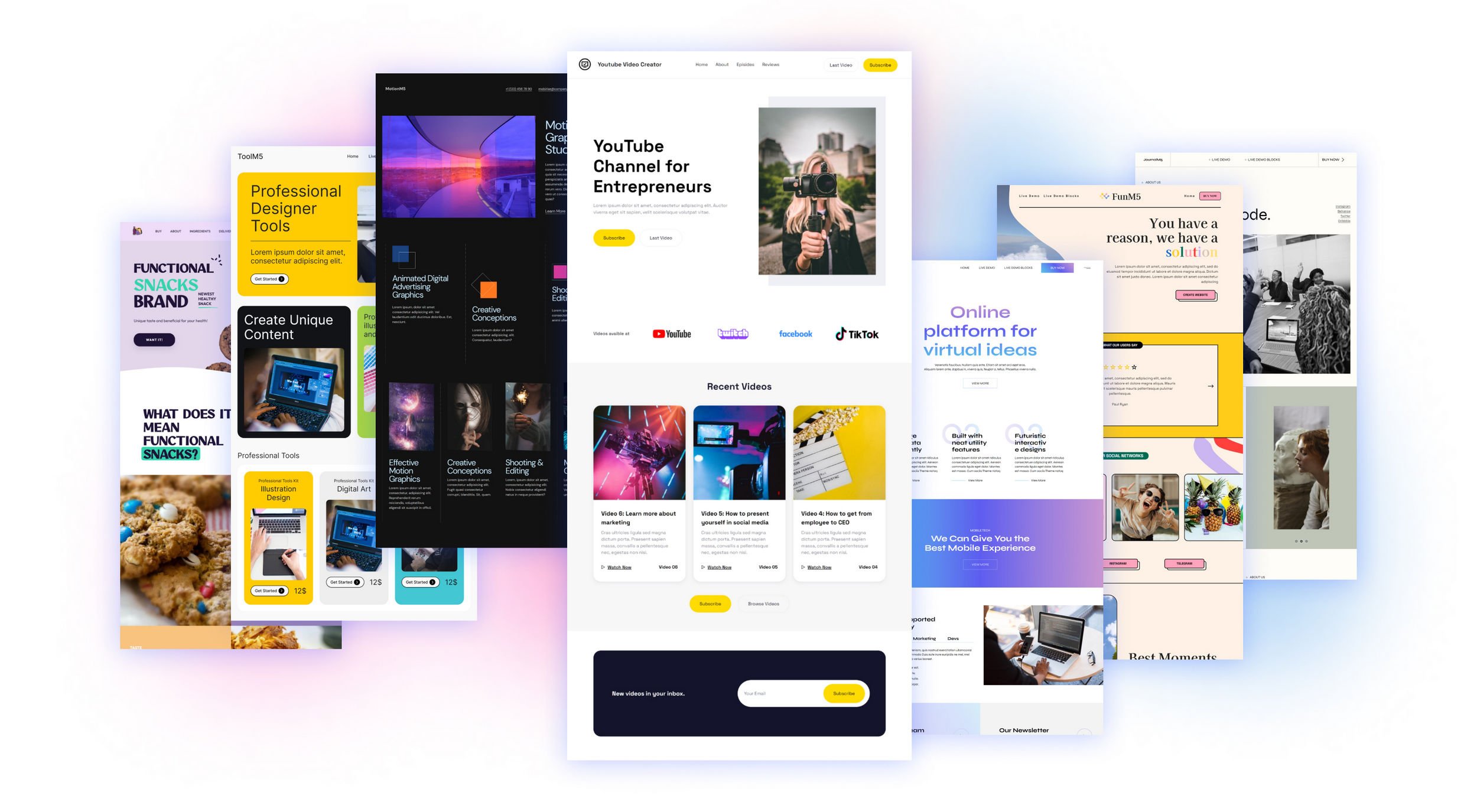 I can make websites on WordPress, Bootstrap, Tailwind CSS and shopify