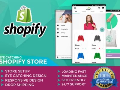 I will build a responsive and professional shopify shop for you