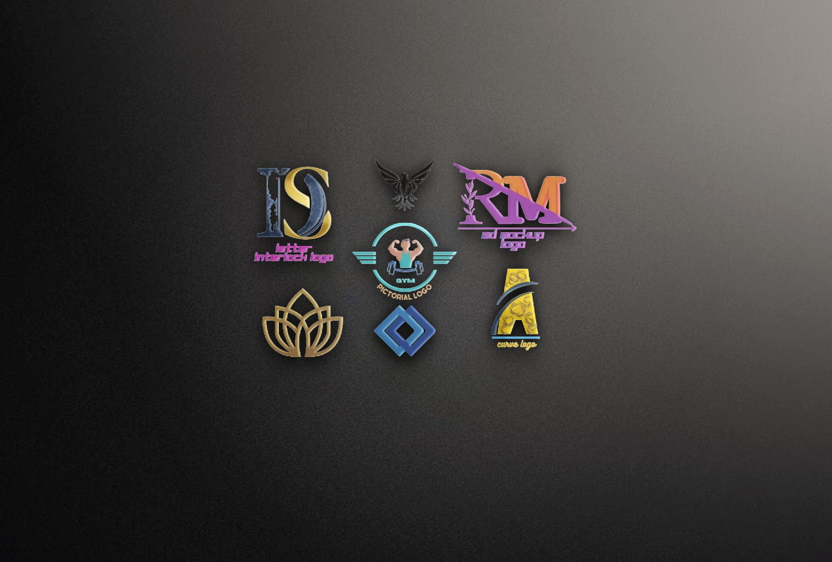 I will do logo design, minimal logo, curve logo, letter interlock logo, pictorial logo, latter mark logo, word mark logo easily for your business