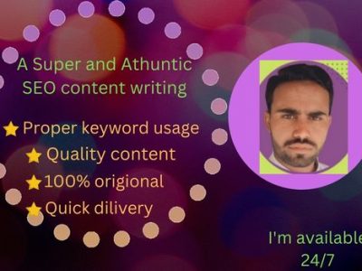 I will do a fast SEO article writing,content writing and blog writing