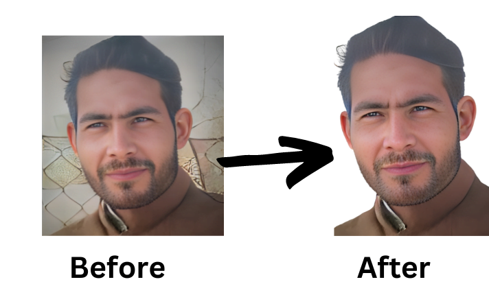 I will convert a low resolution image to high resolution and background remove