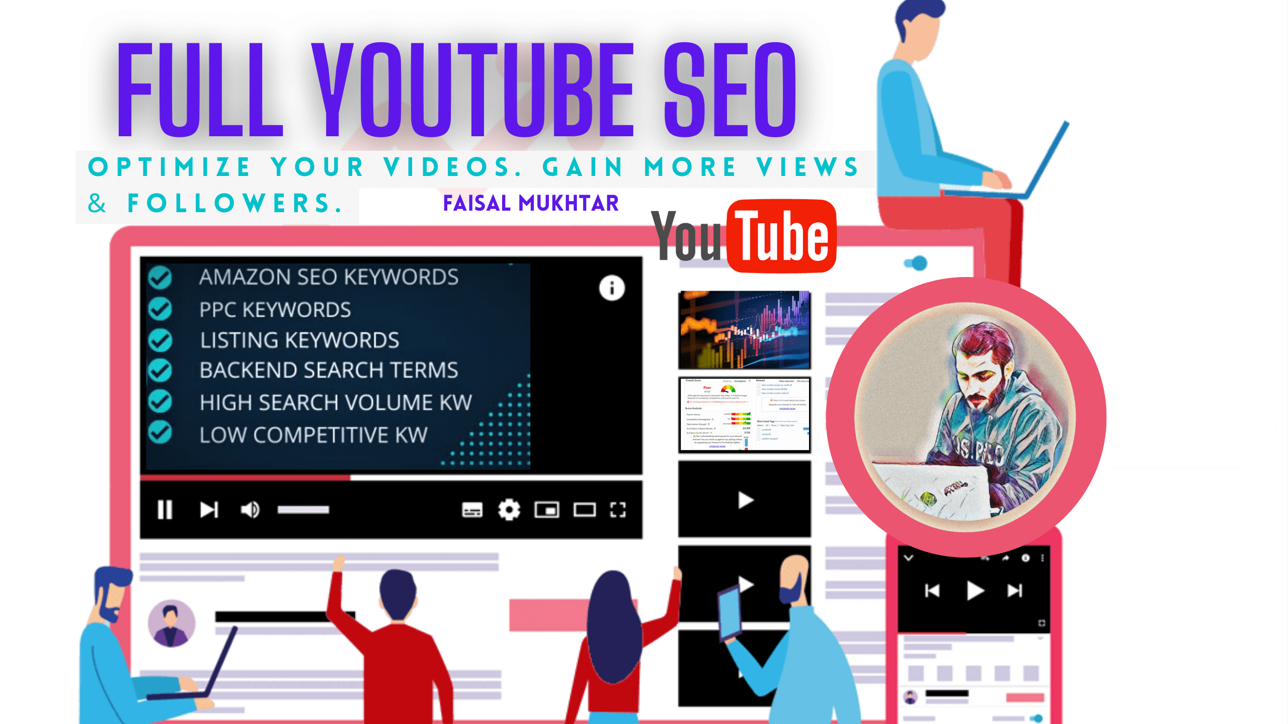 I will manage YouTube channel, ranking title, keywords, description, tags, thumbnail