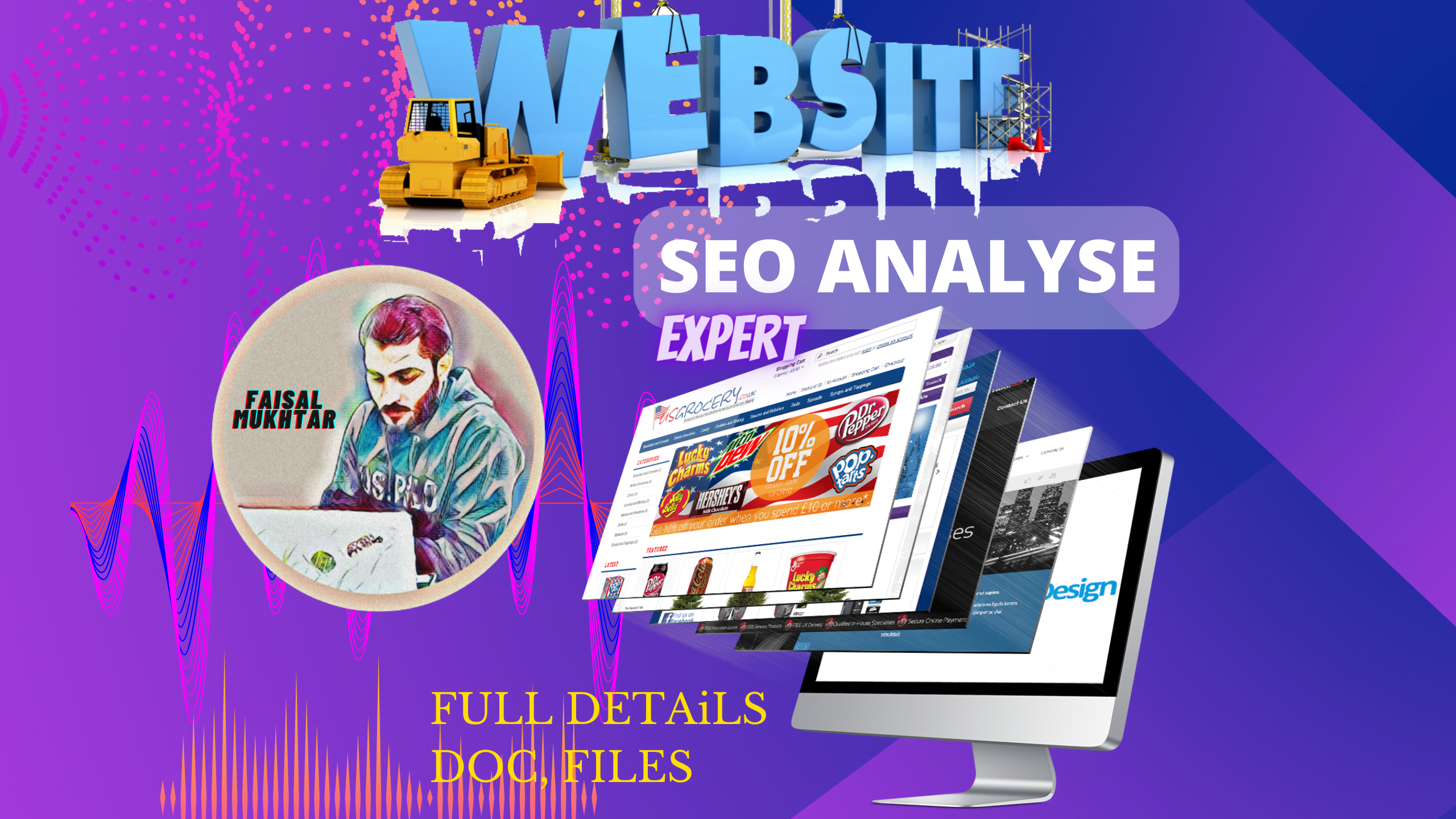 I will website SEO full report file