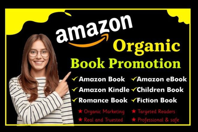 I will do organic amazon book promotion and kindle ebook marketing
