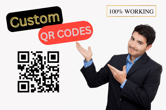 I will design a QR code for you.