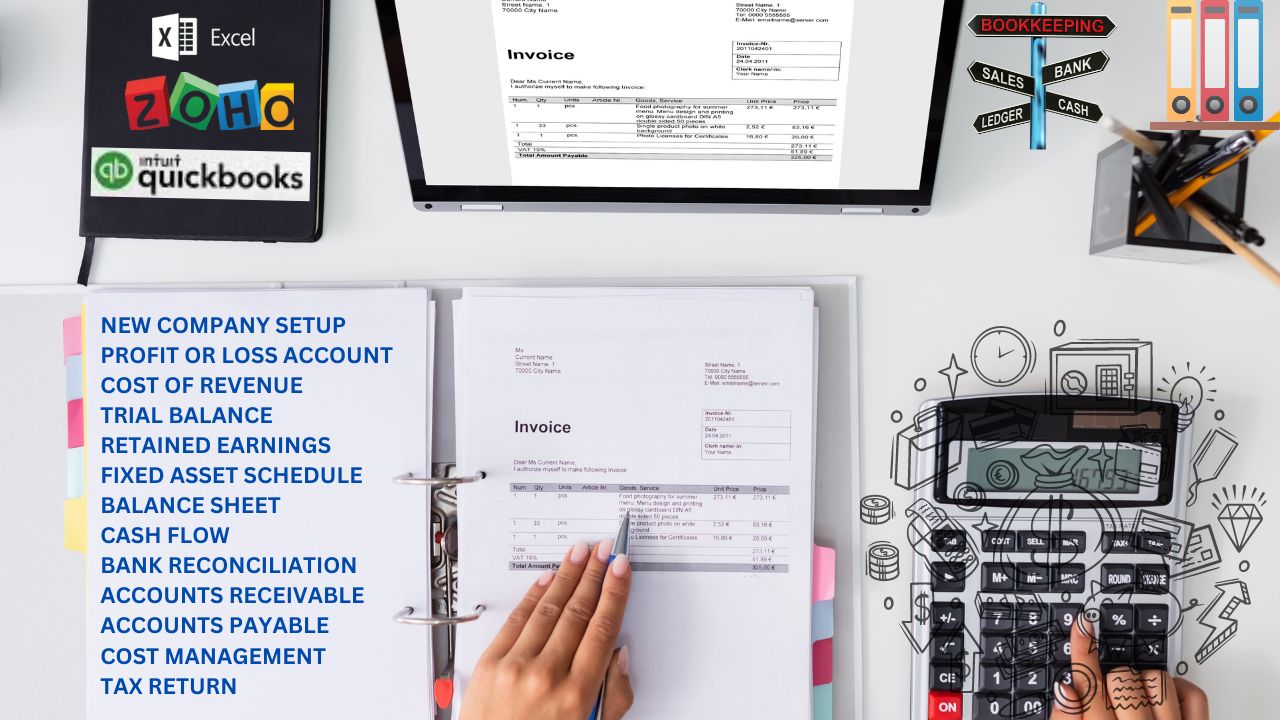 I will do accounting and bookkeeping using Quickbooks online