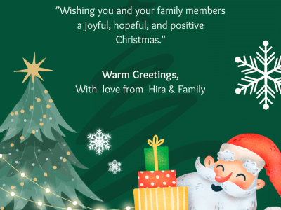 I will design Christmas Cards for you with your name and text just in 24 hours
