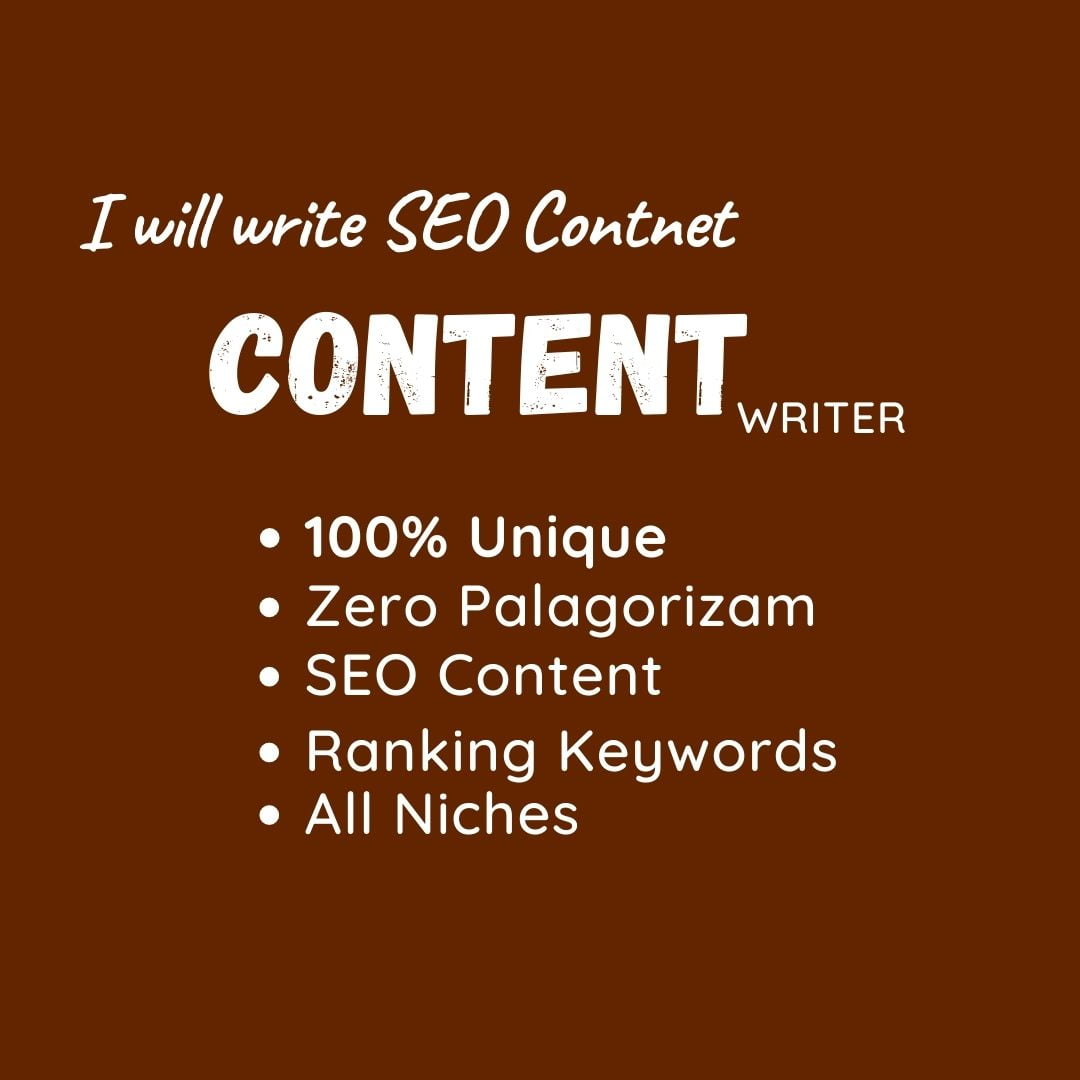 I will write SEO content