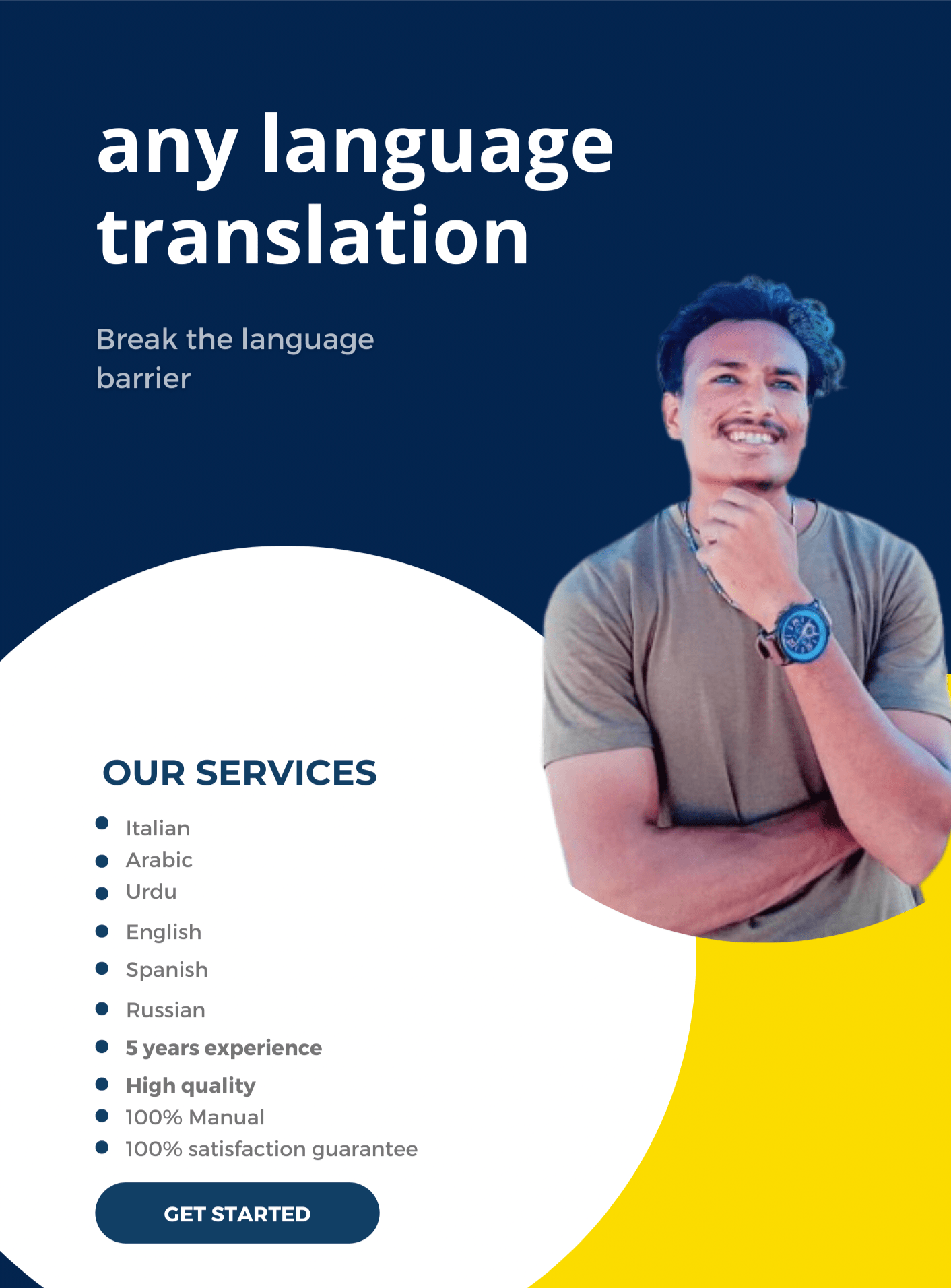 I will translate to Spanish to English