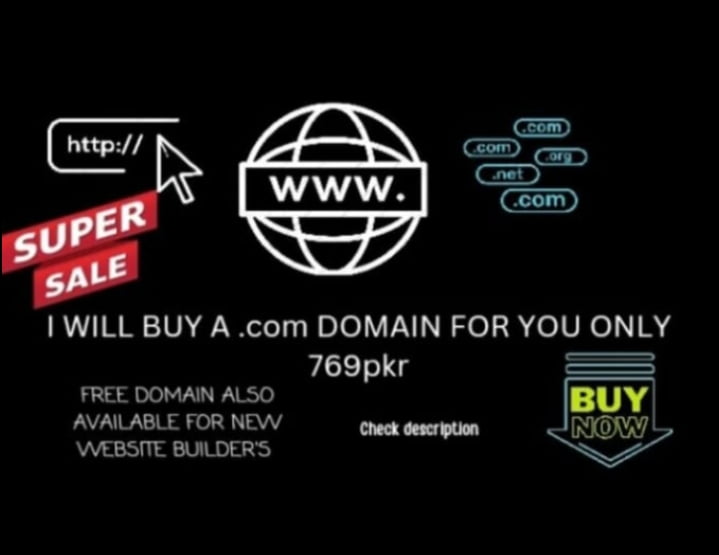 I will register dotcom domain for you in cheap price