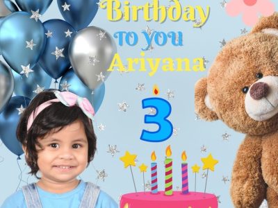 I will create birthday wishes with name and your picture
