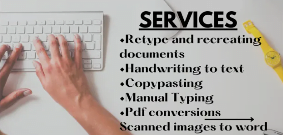 We Will Provide Typing Services