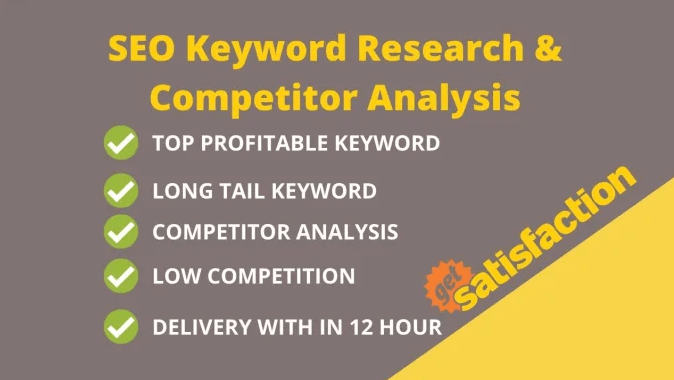 I will do profitable SEO keyword research and competitor analysis