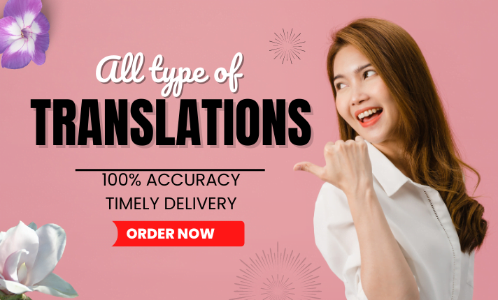 I will translate any language for you quickly
