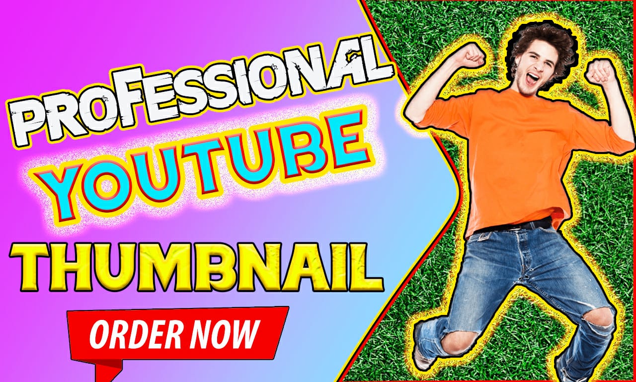 I will create amazing youtube thumbnail design