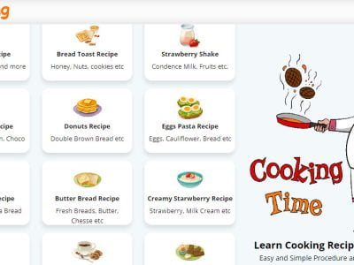 I will design Cooking Recipe website on blogger