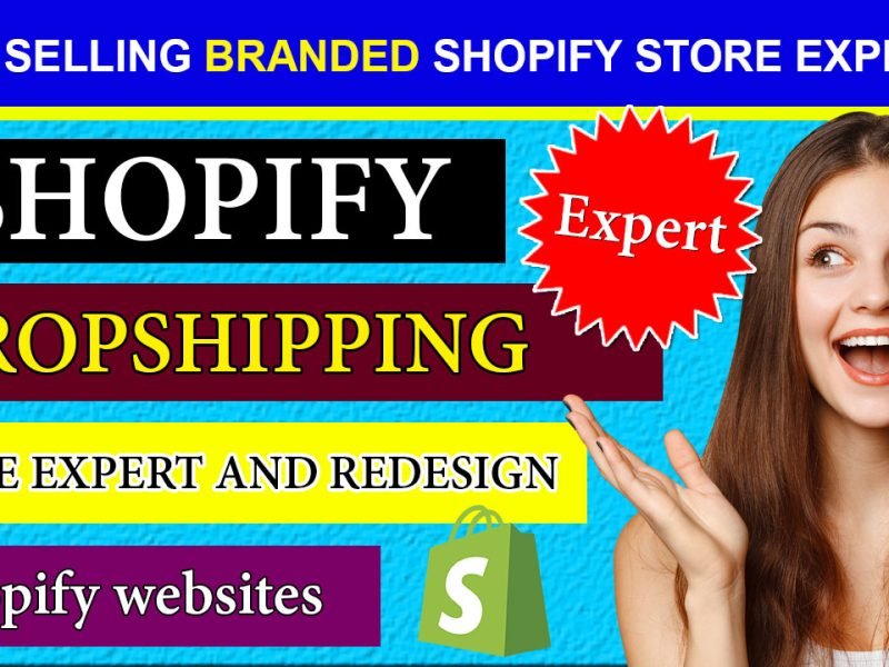 I will Design Shopify Dropshipping Stores and Create shopify website
