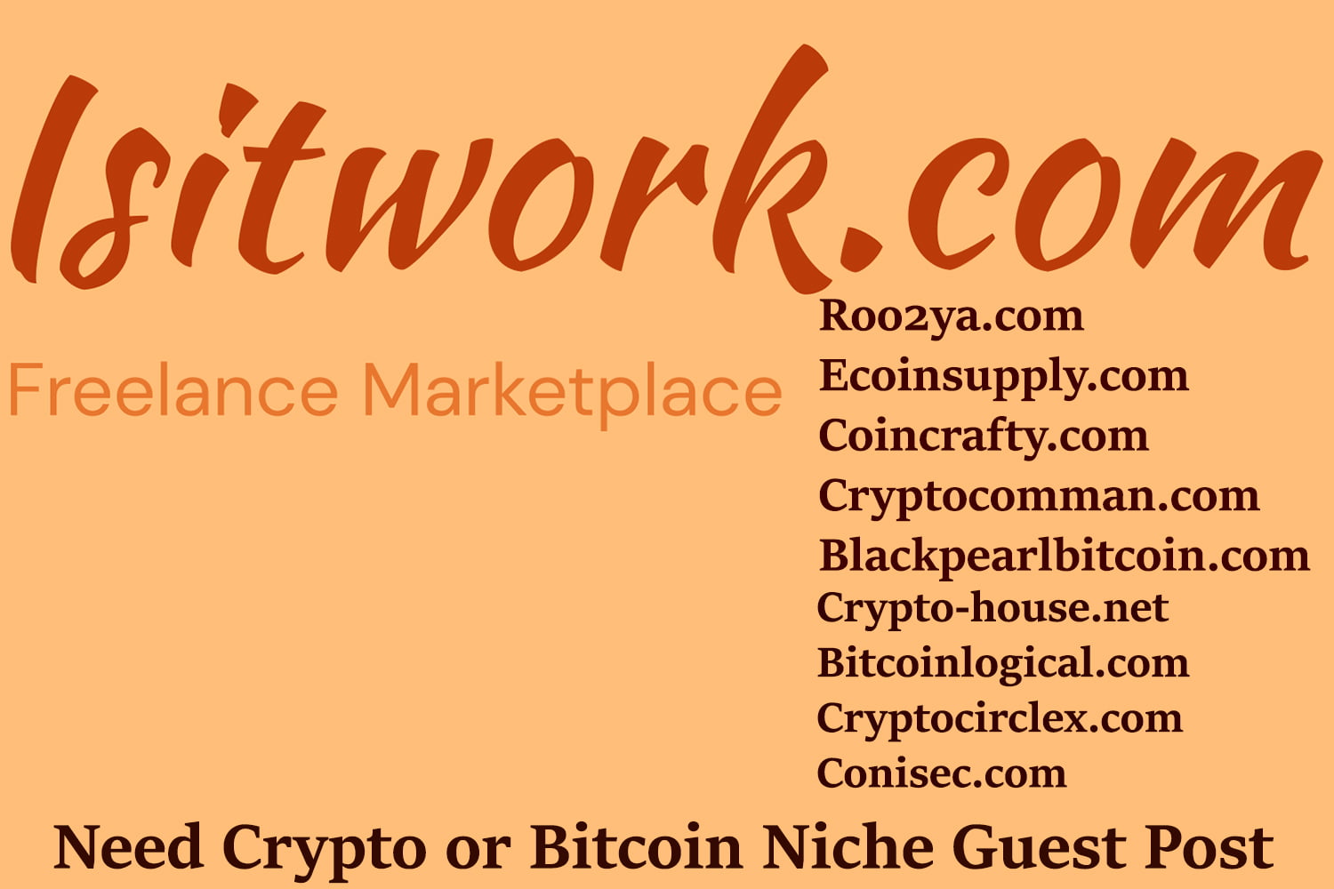 I will Publish Guest Post On Crypto and Bitcoin Niche