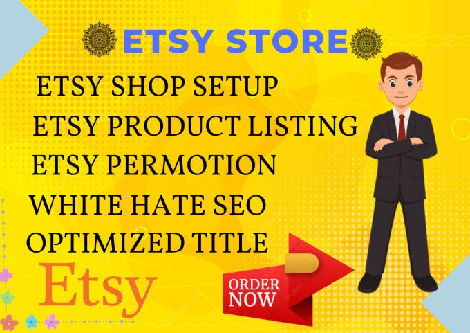 I will set up your etsy shop,add listings, SEO and do a complete etsy permotion