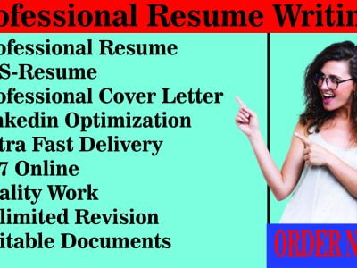 I will provide professional resume writing service and CV writing, cover letter