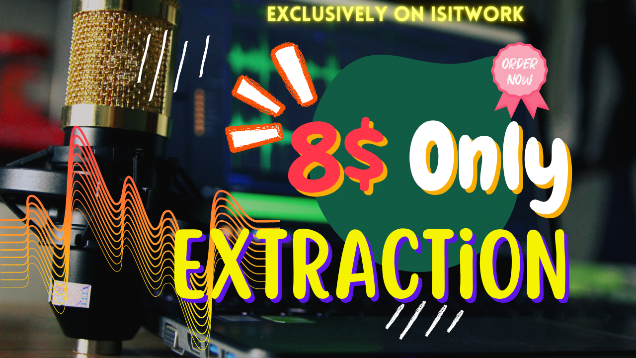 Audio Extraction On A Budget: 10 Extractions in just 2 Hours