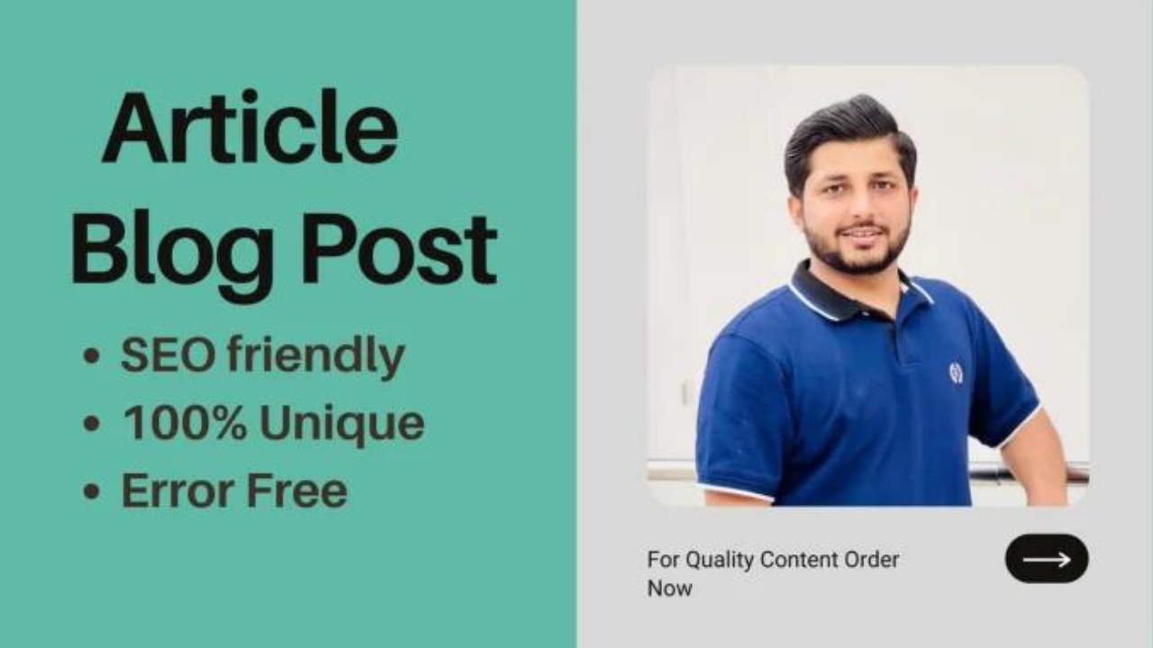 I will write 1000 to 1500 words SEO article blog post in 24 hours