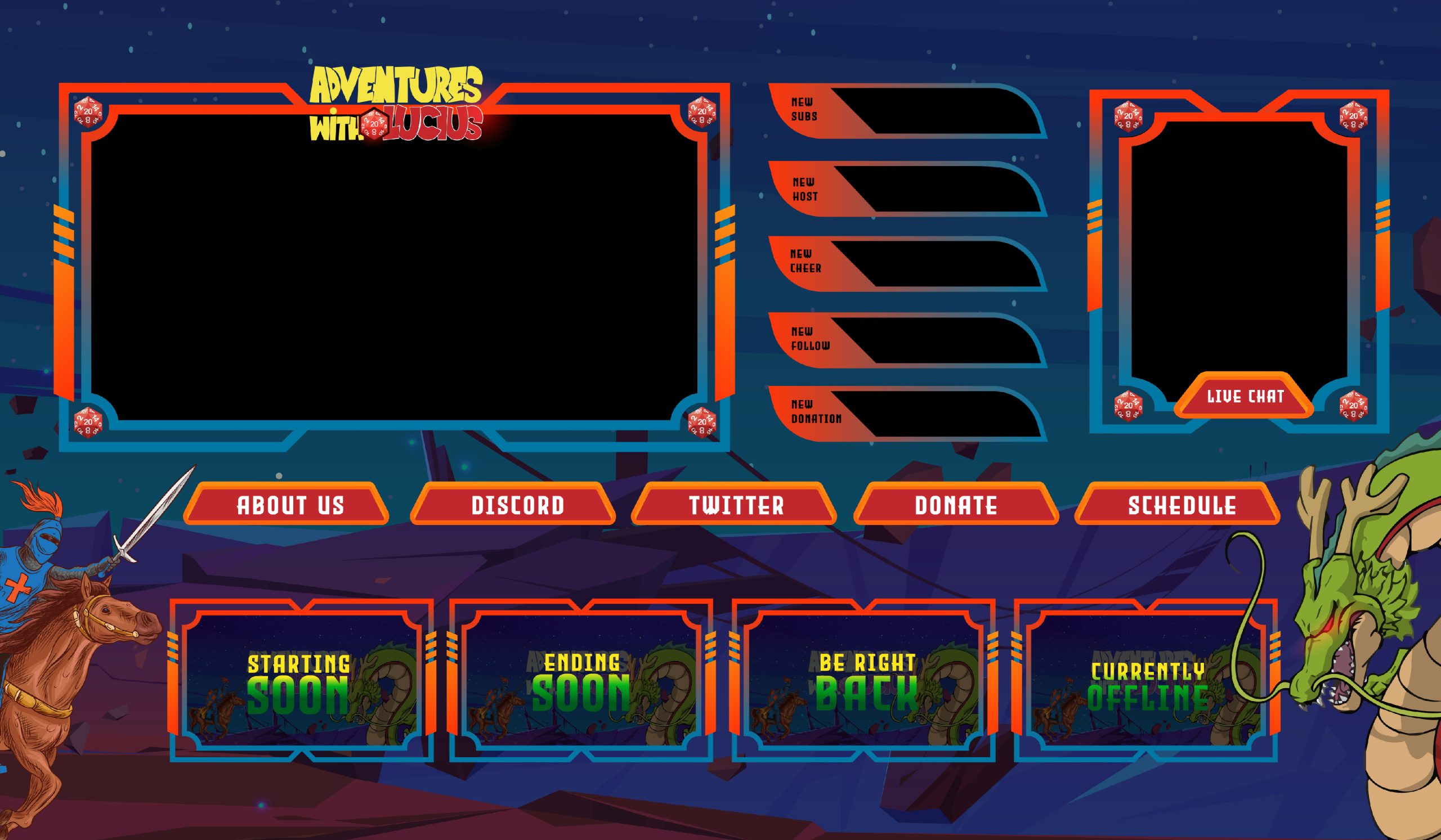 I will create professional Twitch Overlay.