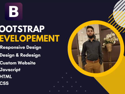 I will develop or redesign responsive front end bootstrap website