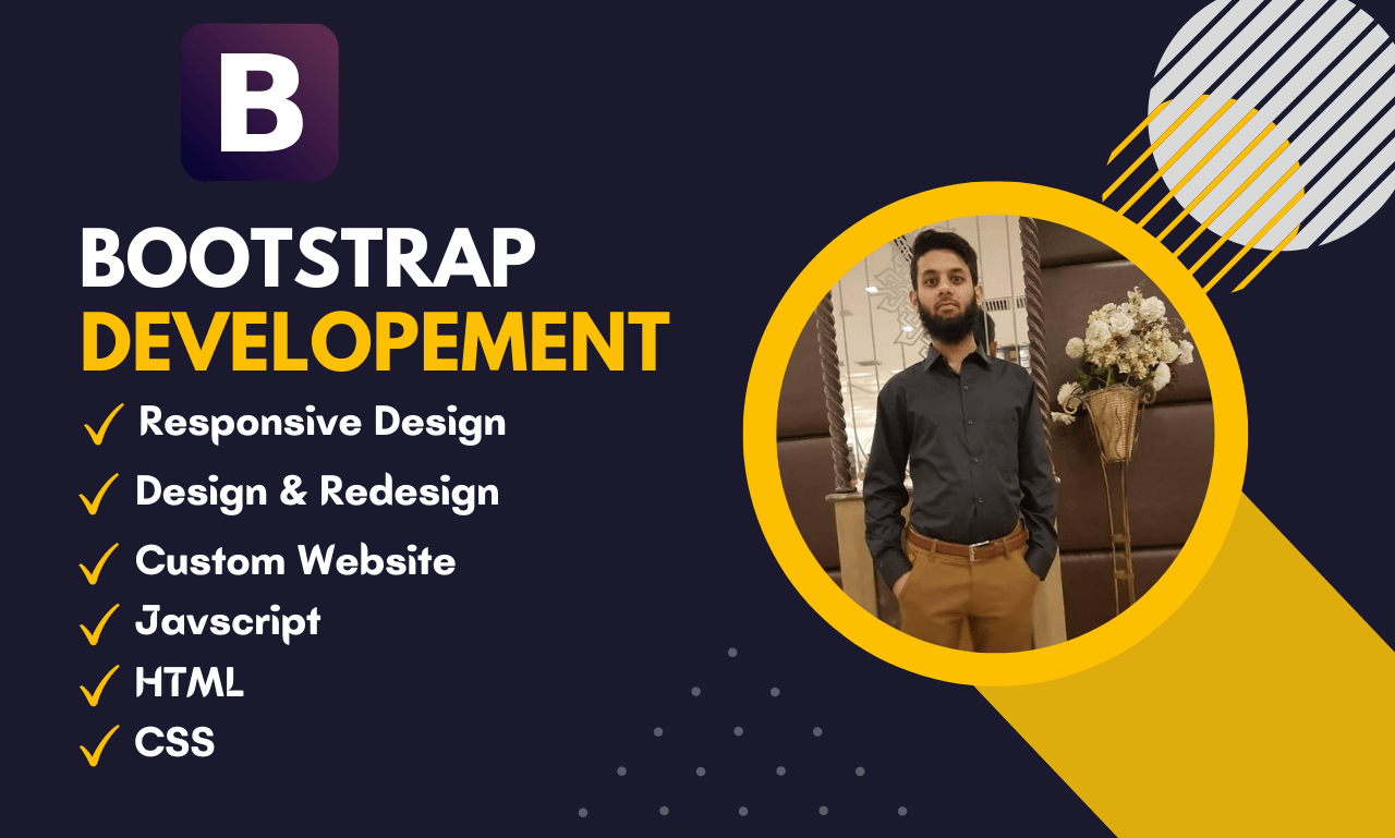 I will develop or redesign responsive front end bootstrap website