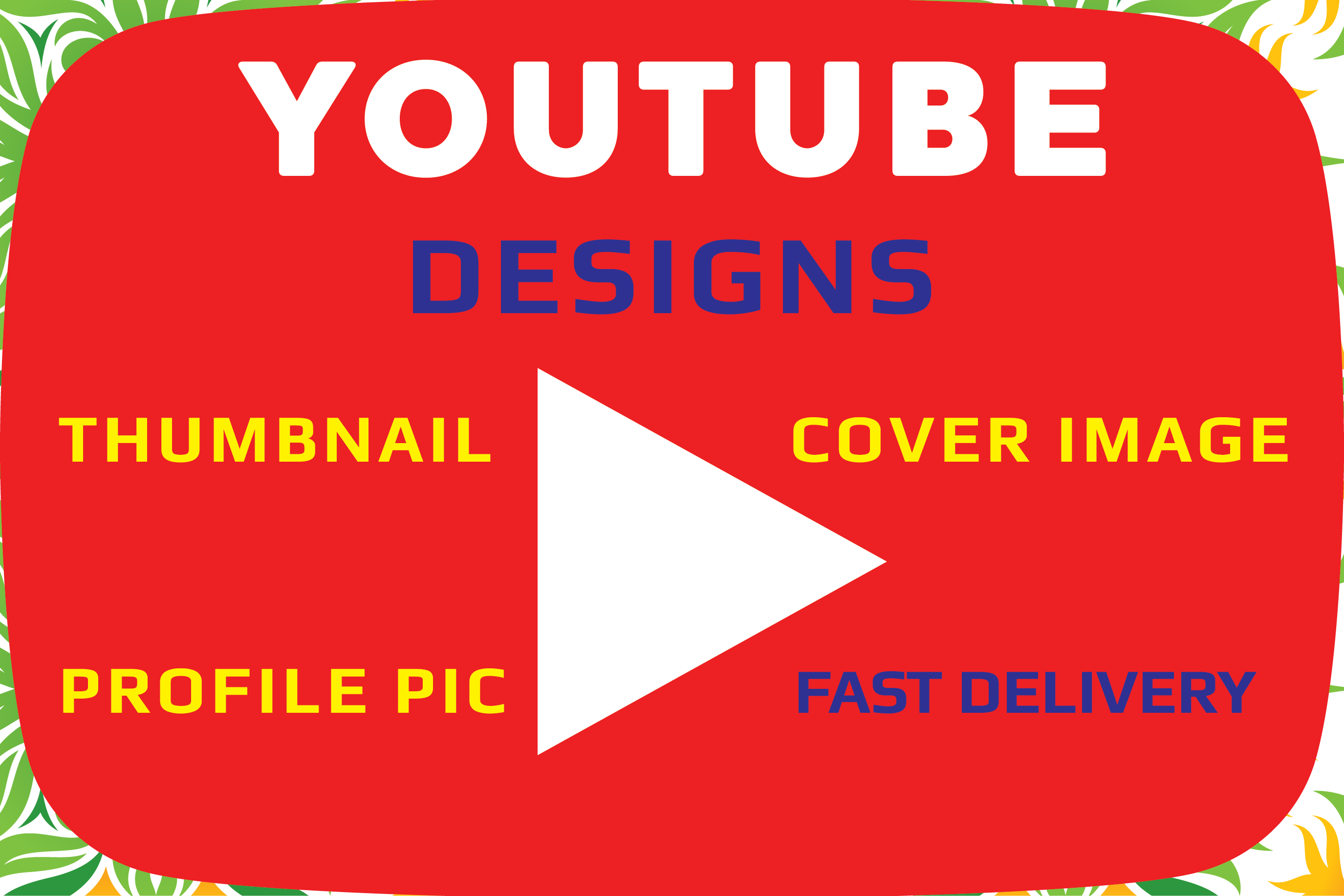 I will design Youtube Thumbnail, Cover Image, Profile PIC