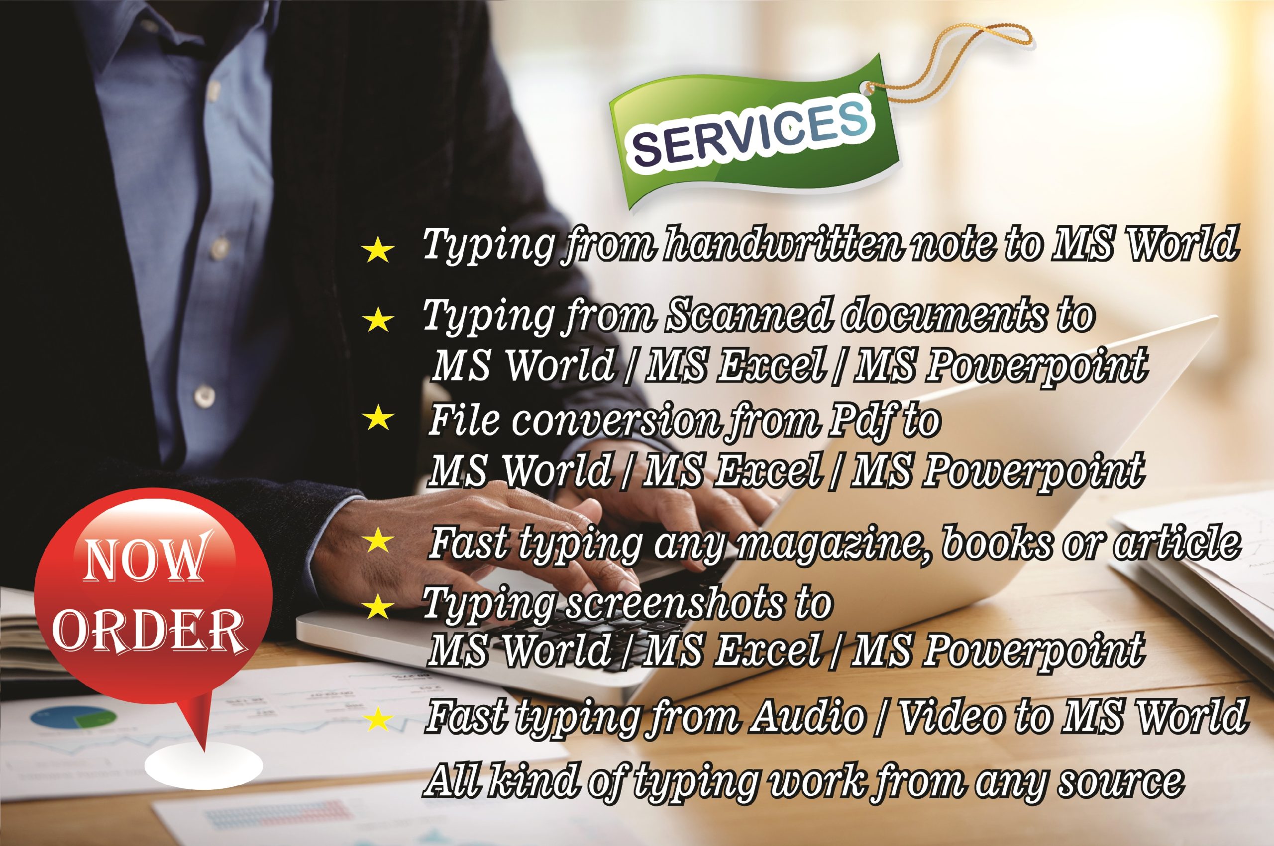 i will do English,Urdu & Arabic Typing work for you.