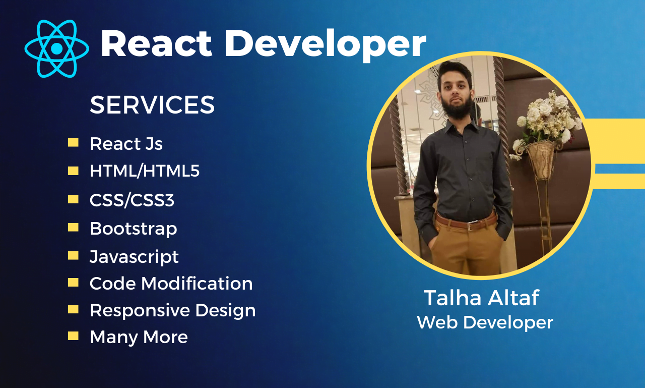 I will create and redesign responsive frontend react website