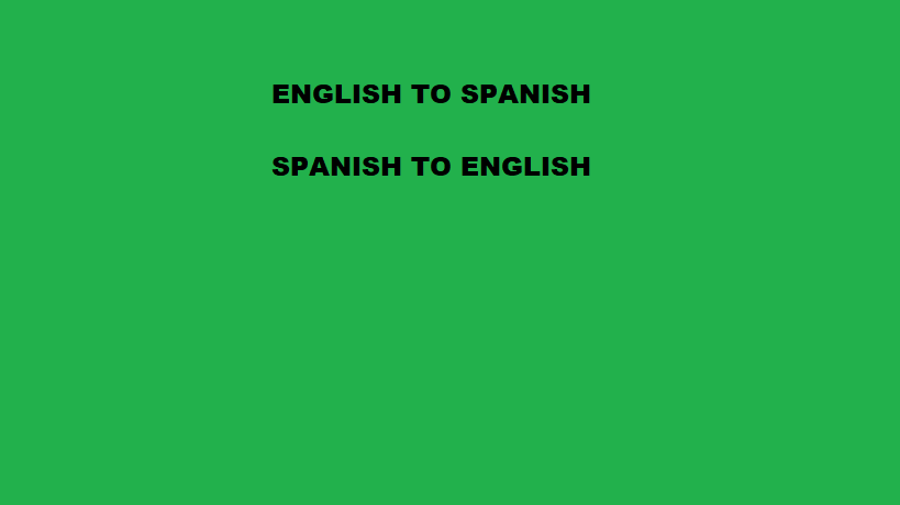 Language Translation