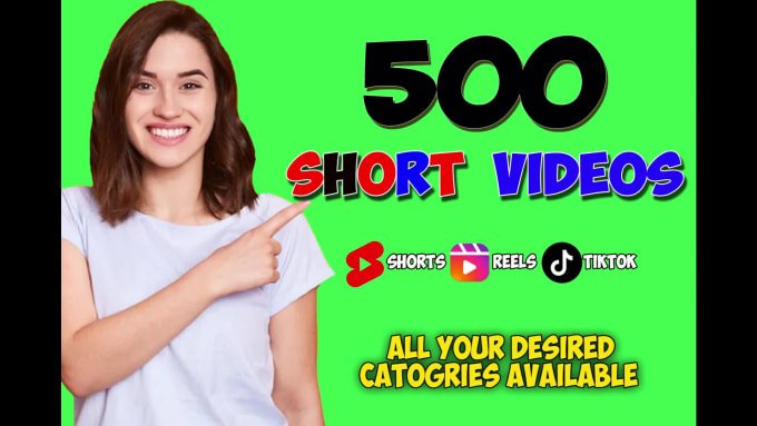 I will give 100 Viral Youtube Shorts. Tiktok, Instagram & Facebook Reels