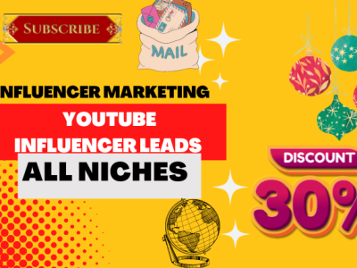 I will provide YouTube influencer leads