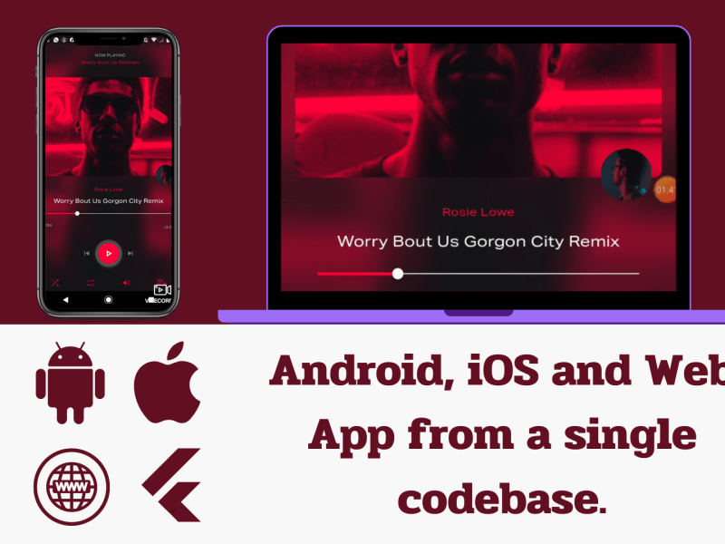 I will develop android, ios and web app using flutter.