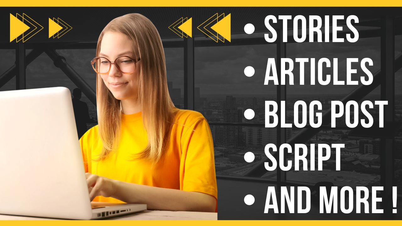 I will write blog post and article for you