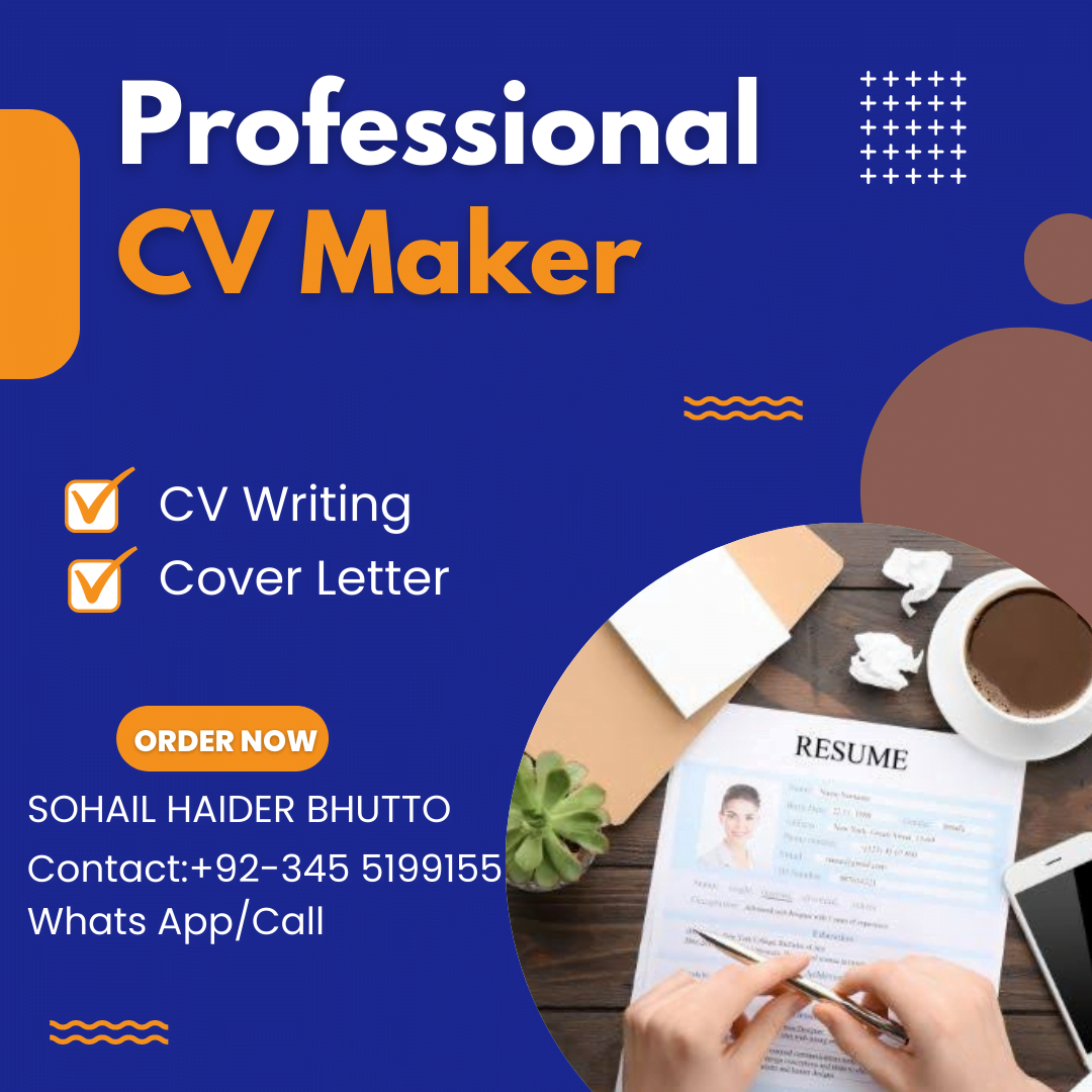 PROFESSIONAL CV / RESUME, COVER LETTER MAKER