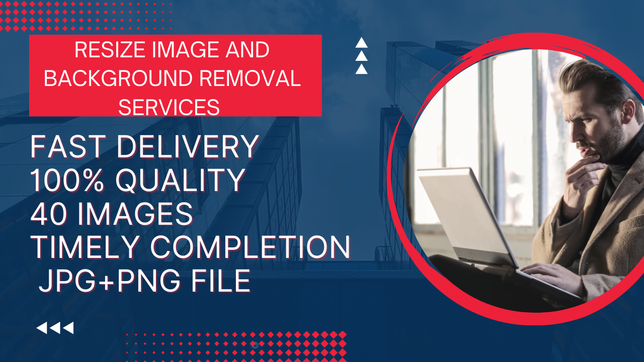 I will do resize bulk image and background removal