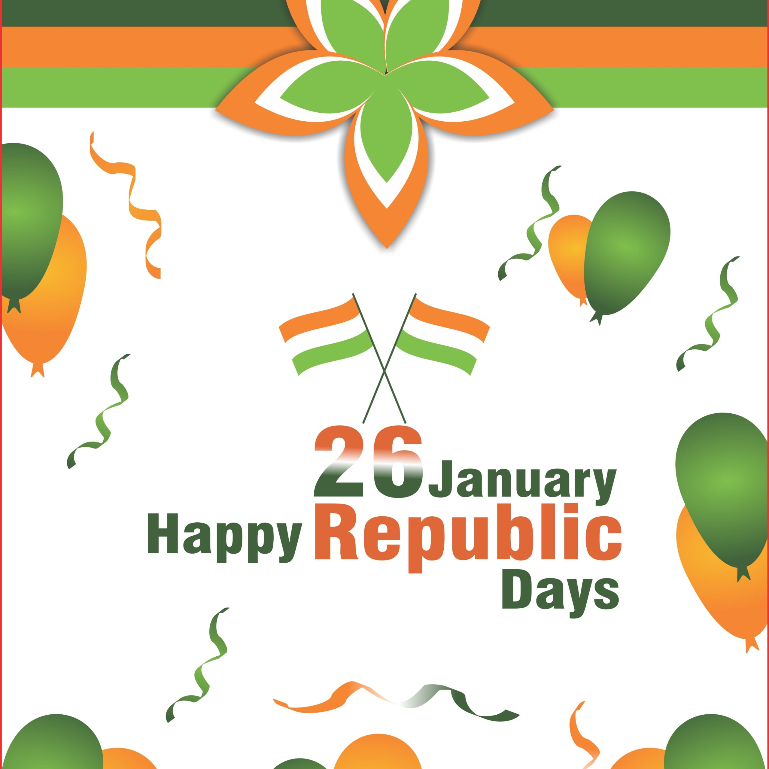 26 January happy republic day.