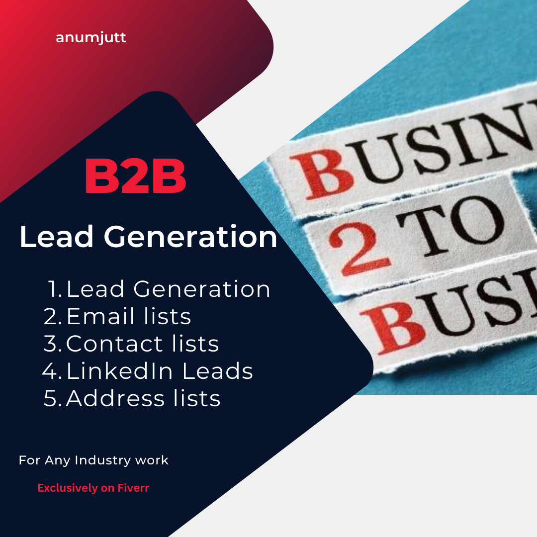 Unique B2b Lead Generation and Email listing